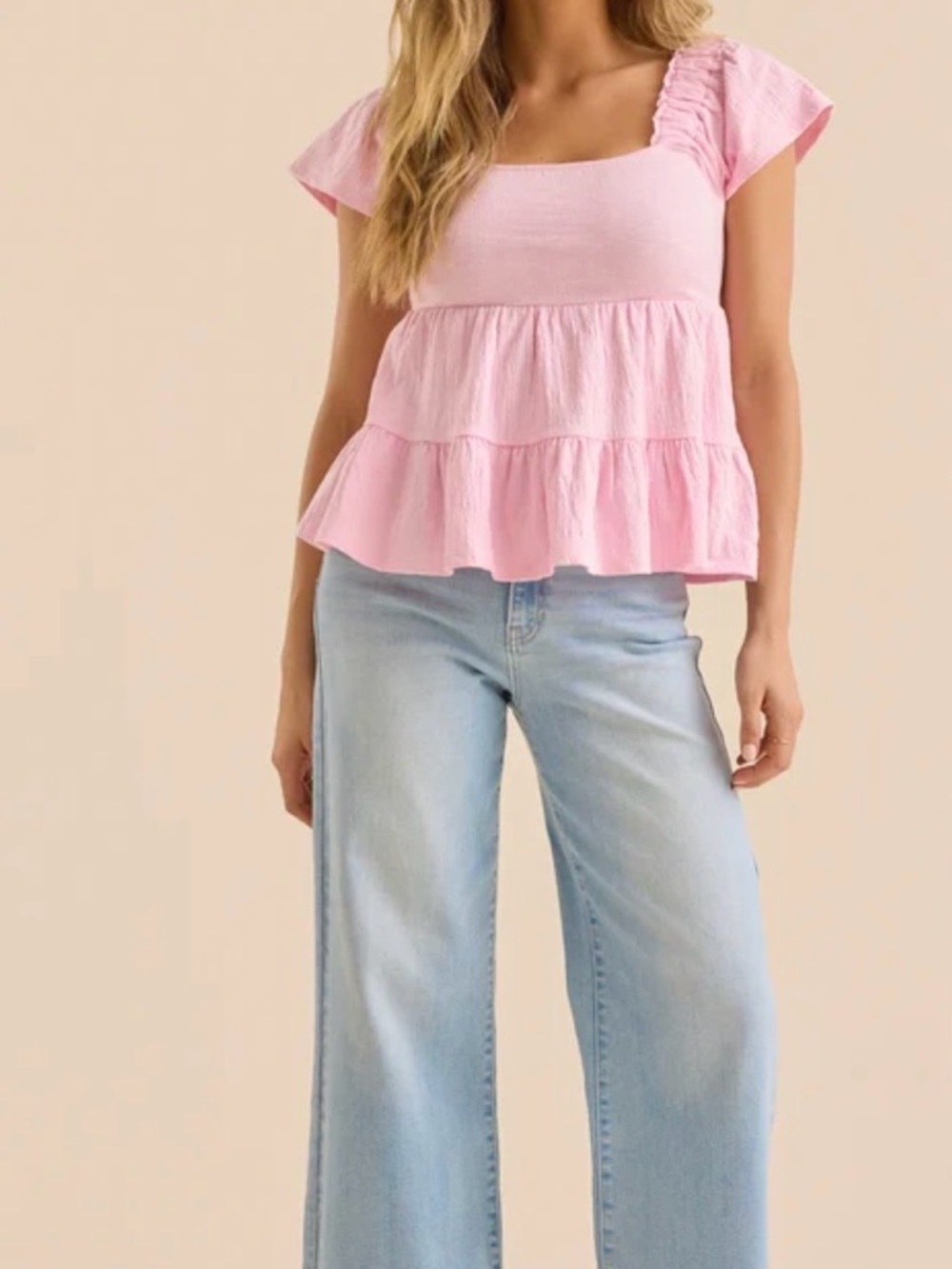 Altar’d State Leylani Tiered Babydoll Top